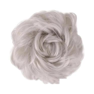 Imagem de Coque De Cabelo Sintético Cacheado Natural Para Mulheres, Extensões De