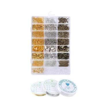 Imagem de Conjunto De Acessórios Para Confecção De Joias Com Argolas De Cobre E 
