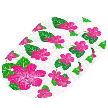Imagem de Wassud Esponja de polpa de madeira de flores delicadas para pratos, pacote com 3 esponjas de cozinha para limpeza, esfregão resistente para panelas antiaderentes, esponjas de lavar louça para pia