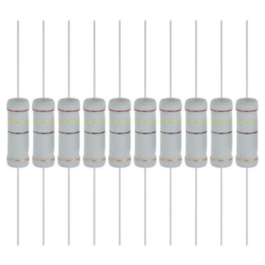 Imagem de YOKIVE 10 unidades de resistores de filme de óxido metálico de 240 ohm 5 watts, 5% de chumbo axial de resistor de tolerância | À prova de chamas para circuitos eletrônicos DIY, projetos de áudio e