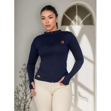 Imagem de Camisa Térmica Uv Blusa Tecido Gelado Proteção Solar Zíper - - Raioon,