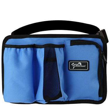 Imagem de YOURUIMEI Bolsa para garrafa de massagem, coldre para massagista, loção de massagem, coldre de óleo de massagem (YR-3KD-azul)