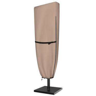 Imagem de ULTCOVER Capa de guarda-sol de pátio – 600D à prova d'água mercado externo extra grande – serve para guarda-chuva de dupla face de 30 a 4,5 m