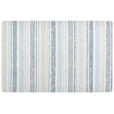 Imagem de TSENQUE Tapete de porta com estampa geográfica artística personalizada em meio tom tapete engraçado de boas-vindas ao ar livre para porta da frente capacho antiderrapante entrada externa 81 x 50 cm