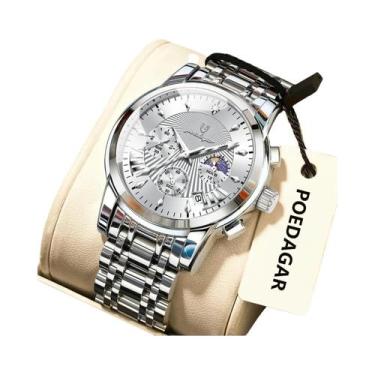 Imagem de Relógio Militar Masculino À Prova D'Água Com Data Luminosa Cronógrafo 