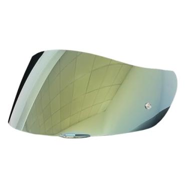Imagem de Protetor facial K1 com proteção UV para AGV K1, K1S, K3SV, K5, K5S viseira de para-brisa (somente uso em dourado)