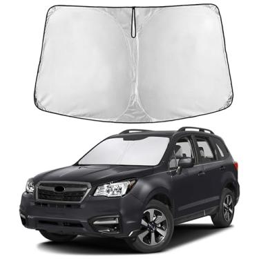 Imagem de EcoNour Para-sol bloqueador de calor de para-brisa de carro com tecido altamente refletivo