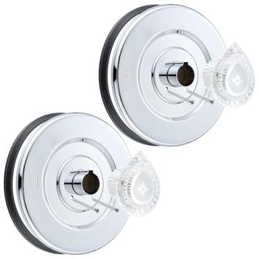 Imagem de Enhon Kit de acabamento de banheira e chuveiro, acabamento de chuveiro compatível com Moen Chateau T470 válvula padrão de banheira/chuveiro de manípulo, tubo de parafusos de escudo e alça (pacote com