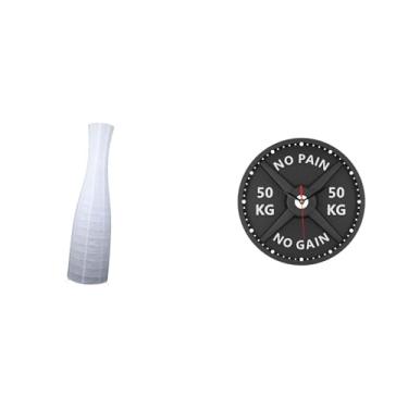 Imagem de Whtkoph Protetor de Abajur Minimalista para Quarto de Hotel Ou Sala de Estar com Ornamento Criativo de Relógio de Parede 3D, Ideal para Academia E