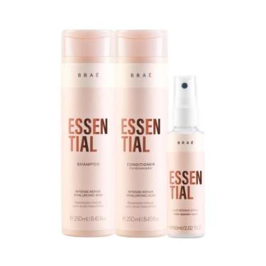 Imagem de Braé Essential Shampoo, Condicionador 250ml + Leave-in 60ml