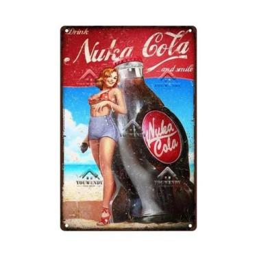 Imagem de Escultura De Metal Retro Nuka Cola Para Bar, Pub, Man Cave, Fãs De Fal