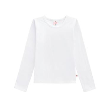 Imagem de Blusa Básica Infantil Menina Branca Cotton Brandili-Feminino