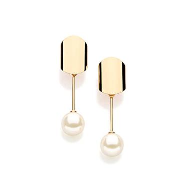 Imagem de Brinco Banhado a Ouro 18k com Pérolas Sintéticas - 524673