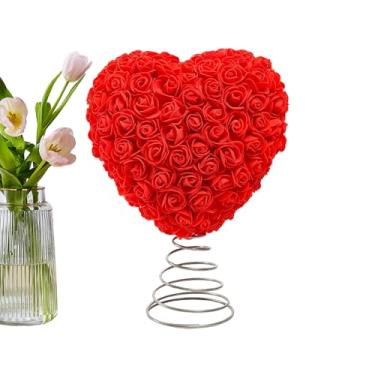 Imagem de Enfeite de árvore para o dos namorados, ornamentos de design de rosas | para casamento, aniversário, férias, festa, parede, casa, decoração de porta da frente