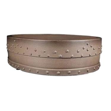 Imagem de Vaso de flores, vaso de bonsai de argila roxa, feito à mão, oval, roxo, argila, vasos de 38 cm