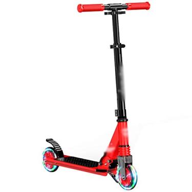 Imagem de Scooter Wheel Scooter infantil, skate ajustável em altura, brinquedos de viagem dobráveis, para homens e mulheres (Cor: Vermelho, Tamanho: 70 * 12 * 69-84 cm)