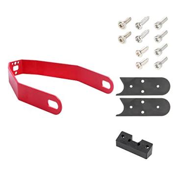 Imagem de Suporte de Aba Lama Para-choque Traseiro Elétrico Peça Substituição Acessório com Capa Lacunas do Adaptador Compatível M365 PRO PRO2 1S