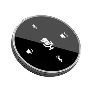 Imagem de Microfone de Conferência Computador Omnidirecional 360 com -Falante Integrado Cabo USB Type-C para Reunião Transmissão ao Chamada Jogo Vídeo Ruído-Cancelamento HD - Botões Sensor Plug and Play