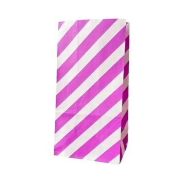 Imagem de Sacos Coloridos Com Listras E Bolinhas, 10 Peças, 18x9x6cm, Sacos Para