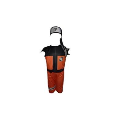 Imagem de Fantasia Infantil Roupa Naruto Com Bandana - Bililika, Laranja, G