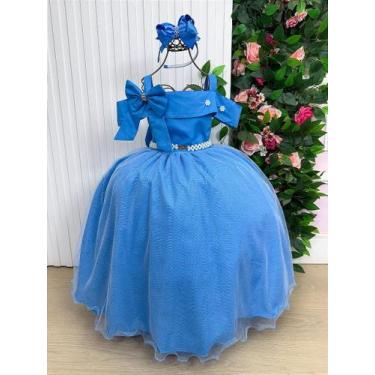 Imagem de Vestido Longo Doce Elegância Azul Serenity - Banana Club, Portage, 14