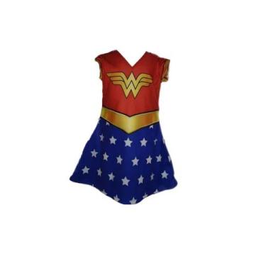 Imagem de Fantasia Roupa Infantil Menina Heroína Com Capa - Bililika, GG
