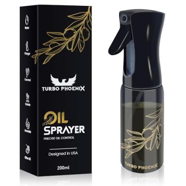 Imagem de Pulverizador de óleo para cozinhar, frasco de spray de óleo de abacate de vidro de 200 ml, dispensador de óleo para cozinha, dispensador de azeite de oliva, spray e despeje, pulverizador de óleo para