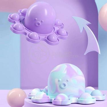 Imagem de Chaveiro Polvo Reversível Pop It Anti Stress Apertar Tiktok