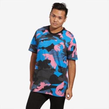 Imagem de Camiseta Adidas Camo Azul Homem-Masculino