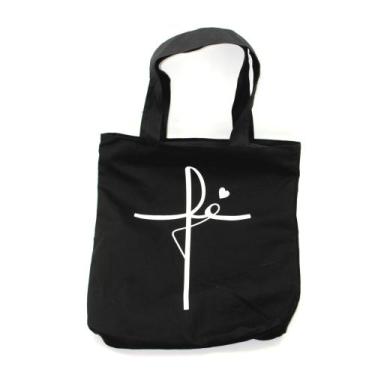 Imagem de Bolsa Tecido Fé Ecobag Sacola Ecológica 100% Algodão  - DB