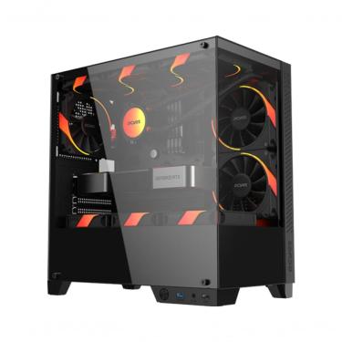 Imagem de Gabinete Gamer Forcefield Twr Black Vulcan - Gfftwrbv