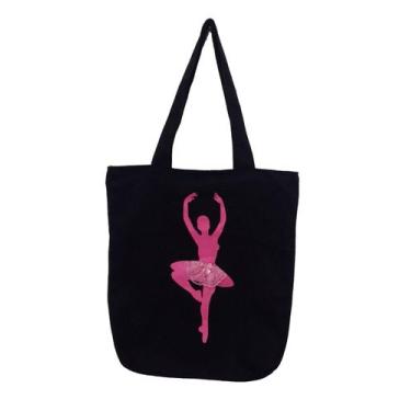 Imagem de Bolsa Bailarina Ecobag Sacola Feminina 100% Algodão - DB