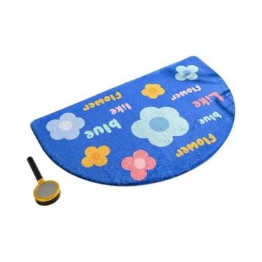 Imagem de Tapetes De Banho Antiderrapantes Com Estampa De Flores Frescas, Tapete