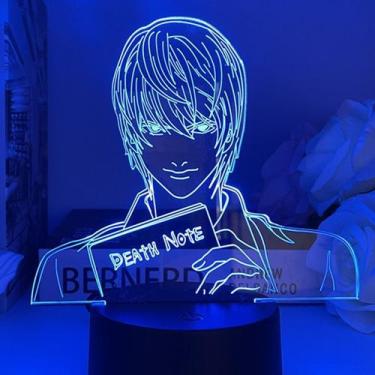 Imagem de Luz noturna USB Death Note Light Yagami Ryuk Acrílico 22cm - Taiyuanke