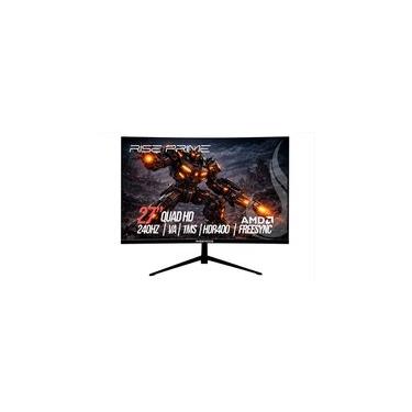Imagem de Monitor Gamer Curvo Rise Mode Prime 27", QHD, 240Hz, 1ms, VA, FreeSync, HDR 400, HDMI e DisplayPort, Preto - RM-MOG-27C2402K-B
