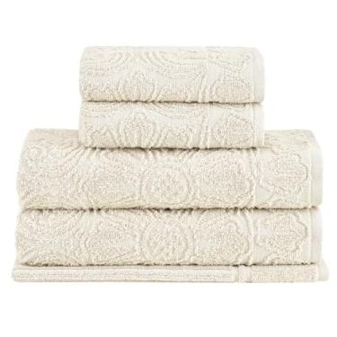 Imagem de Buddemeyer Jogo de toalhas Florentina Banho Bege 5 peças