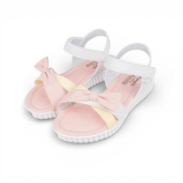 Imagem de Sandália Infantil Menina Pampili Candy Tiras Laço Colorida