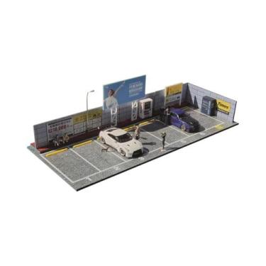 Imagem de Vitrine Para Carro Em Miniatura Escala 1:64 Com Iluminação LED G FANS 