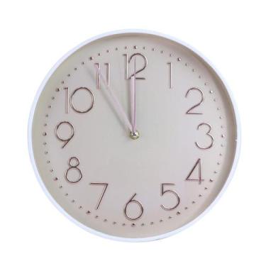 Imagem de Relógio De Parede De Plástico 30cm Decoração Sala Escritório - Amigold