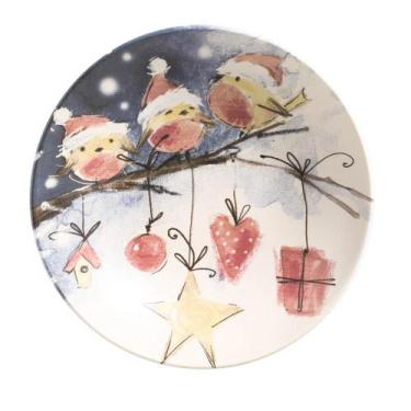 Imagem de Conjunto com 6 Pratos Fundo Coup Snowman Ø21cm - Porto Brasil Cerâmica