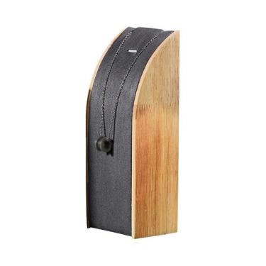 Imagem de Suporte De Exibição De Joias Em Madeira Em Formato De Arco Para Colare