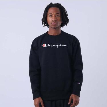 Imagem de Moletom crewneck champion life superfleece script logo emb, XGG