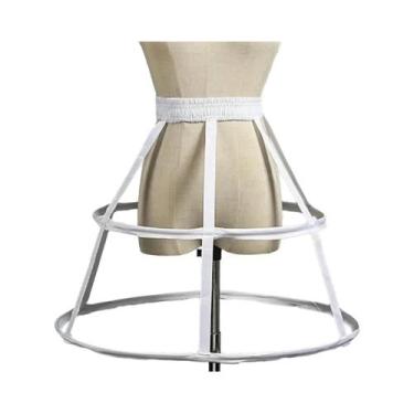 Imagem de Saia De Crinolina Branca Feminina Para O Verão Com 2, 3, 4 Ou 5 Aros P