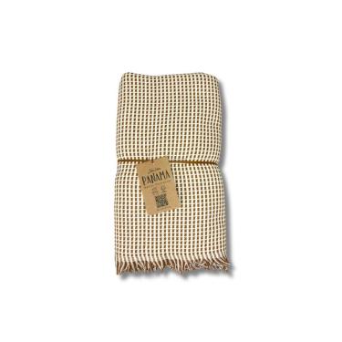 Imagem de Manta Decorativa Sofá Panamá Algodão Caramelo Mescla