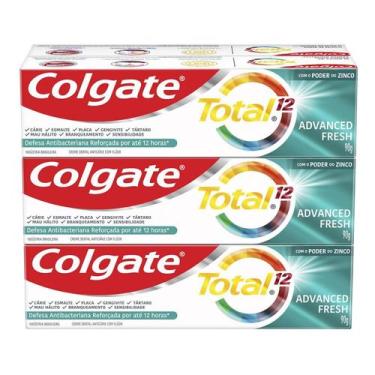 Imagem de Creme Dental Para Branqueamento Colgate Total 12 Whitening & Advanced 