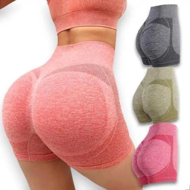 Imagem de Short Feminino Empina Bumbum Academia Cintura Alta Modelador - bigeter