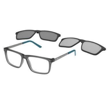 Imagem de Armação De Óculos Mormaii Swap 6 Clip On M6132d1355 Fumê Fosco-Masculino