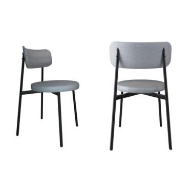 Imagem de Cadeira Kyta Fixa com 4 Pés 50 X 44,7 X 83,8 Cm com 2 Unidades - Metal