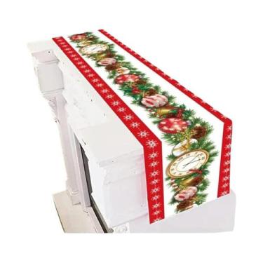 Imagem de Caminho De Mesa De Natal 2024 Com Tema Do Papai Noel, Decoração Para C