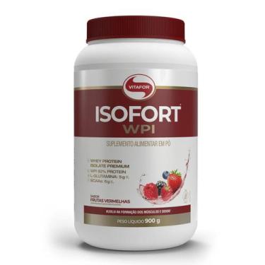 Imagem de Whey Protein Isolado - Isofort - 900g - Vitafor, Frutas Vermelhas